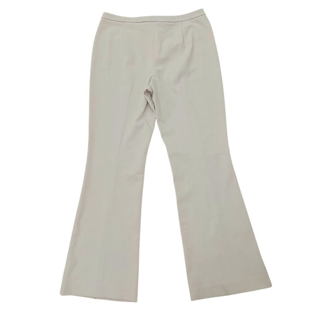 Zara Trousers Womens Large Beige High Rise Flare Leg Stretch Work Office - Picture 6 of 12